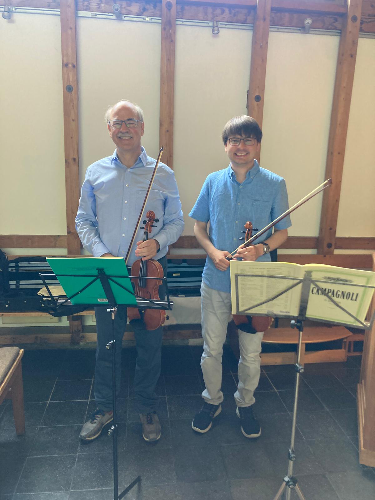 Gottesdienst am 26. Oktober mit Geigenduo