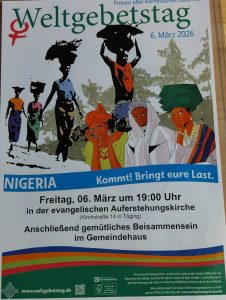 Ökumenischer Weltgebetstag in Töging und Neumarkt