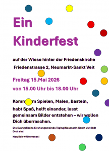 Kinderfest in Neumarkt an der Friedenskirche